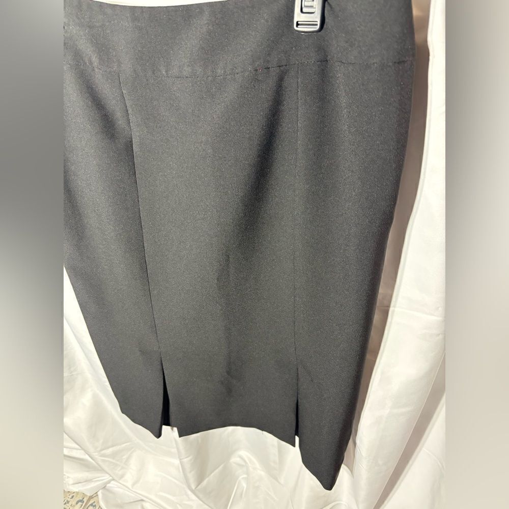 10 Black Label Evan Picone Black Pencil Skirt EPC Size 10 Excellent preloved con